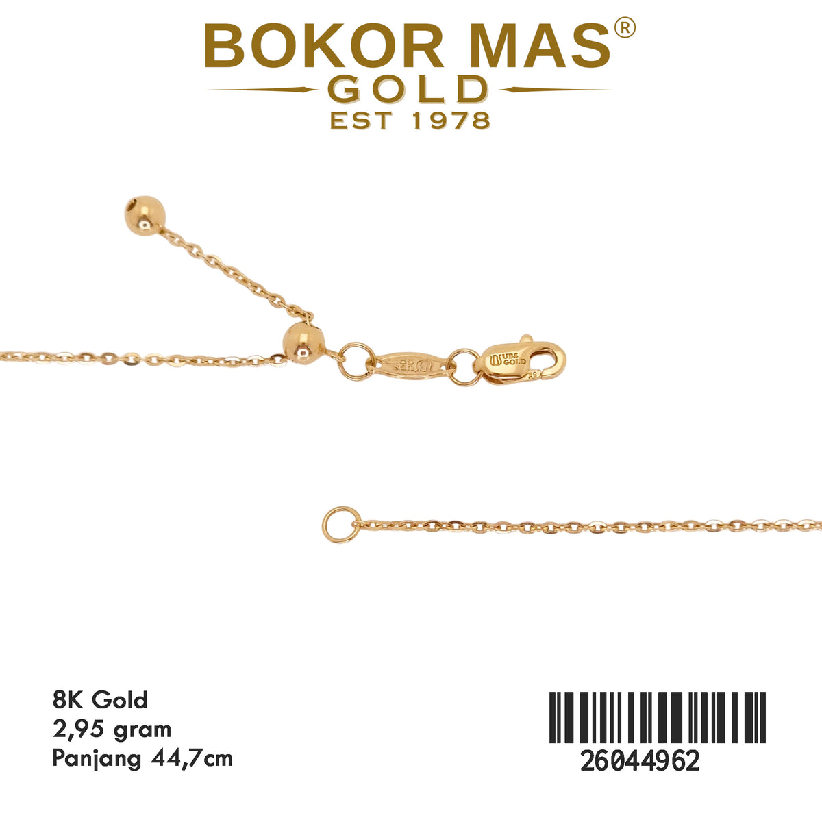 Kalung Siem Model Pita Permata - 26044962 - 8K