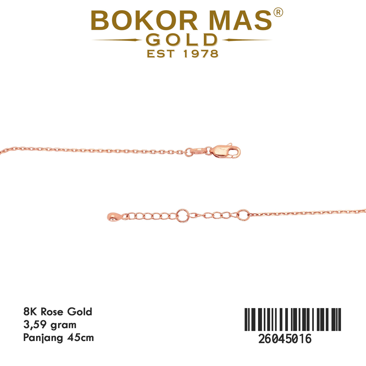 Kalung Siem Rose Diva Merah - 26045016 - 8K
