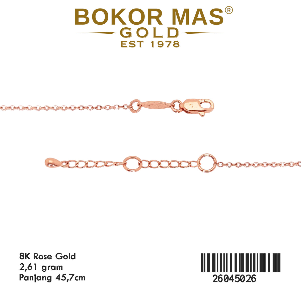 Kalung Siem Modek Rose - 26045026 - 8K