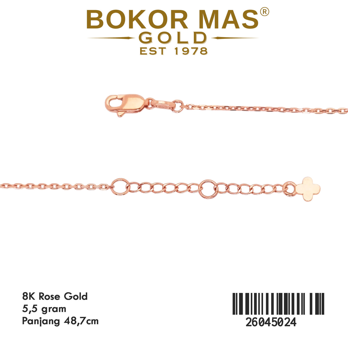 Kalung Siem Bunga Hitam - 26045024 - 8K