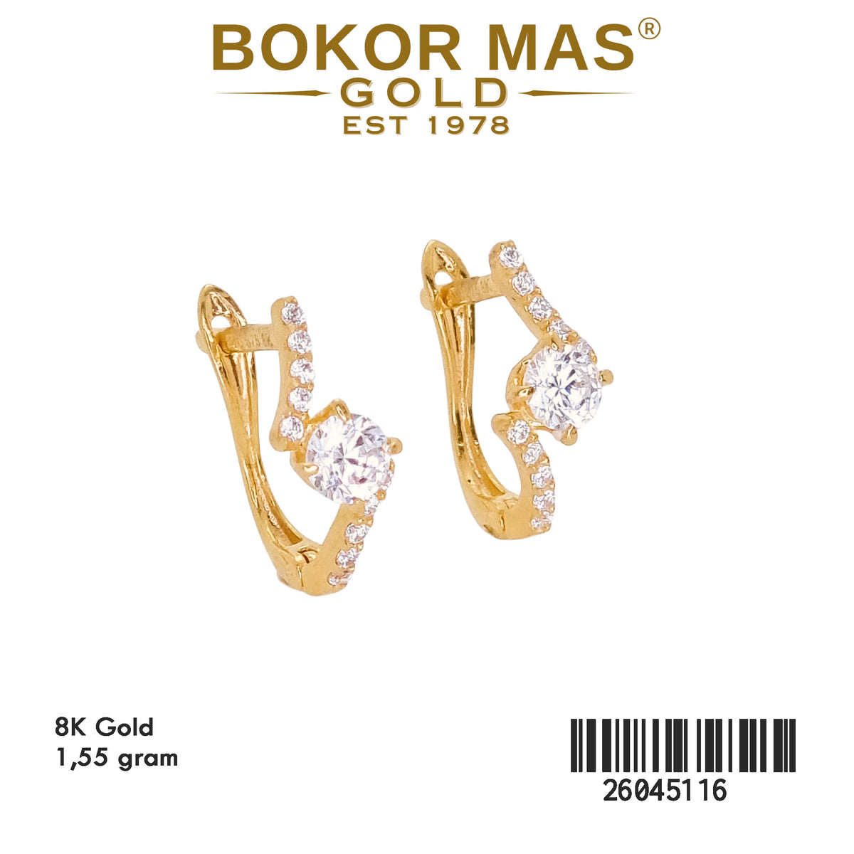Anting Klip Permata - 26045116 - 8K