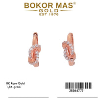 Anting Klip Rose Model Simpul - 26044777 - 8K