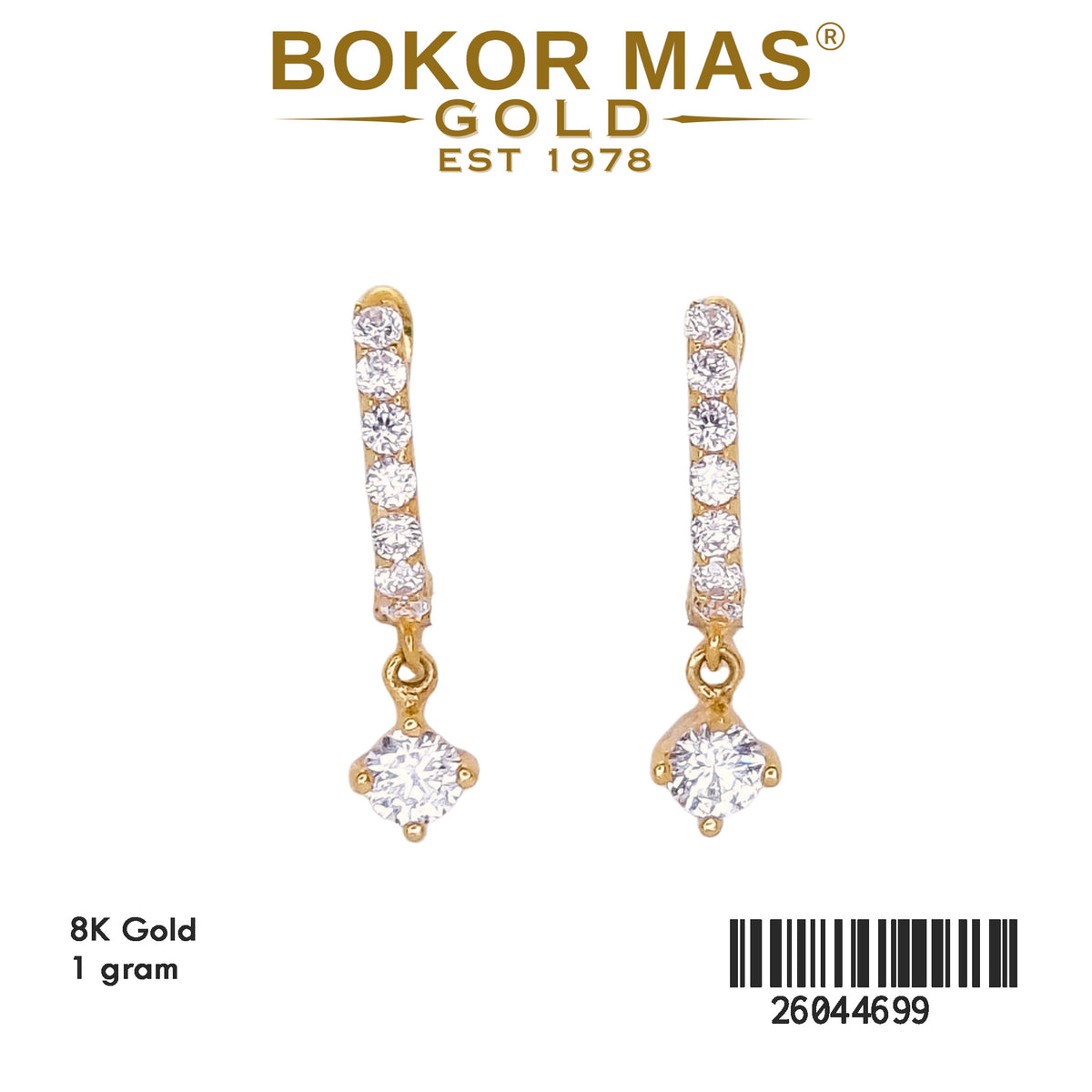 Anting Klip Model Permata - 26044699 - 8K