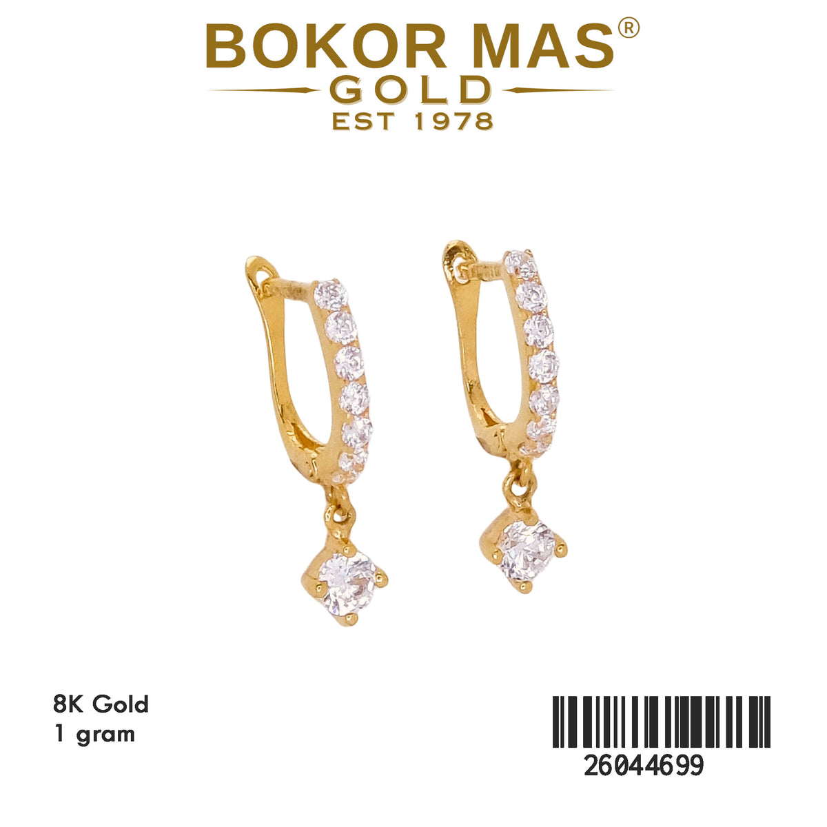 Anting Klip Model Permata - 26044699 - 8K