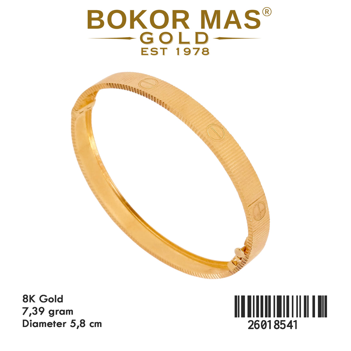 Gelang Kaku Model Garis CTR - 26018541 - 8K