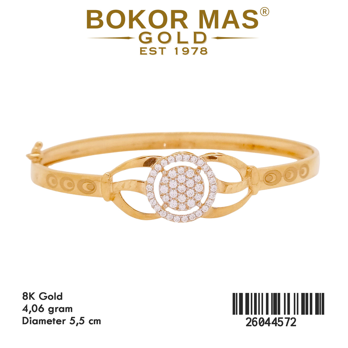 Gelang Kaku Model Permata - 26044572 - 8K