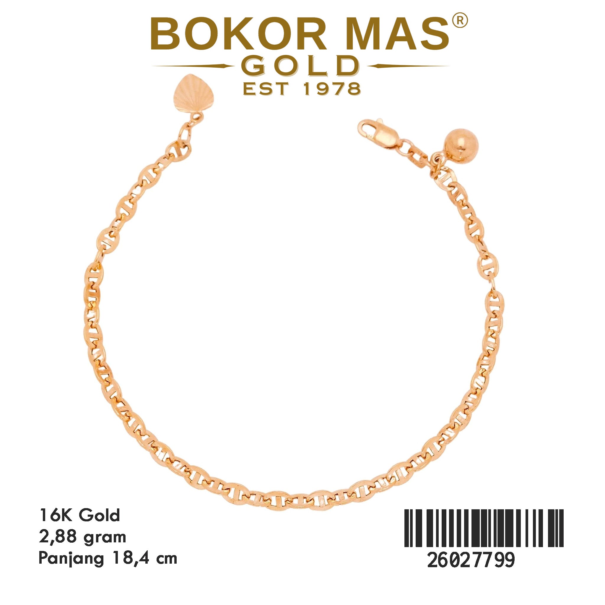 Gelang Rantai Hermei Castelie - 26027799 - 16K