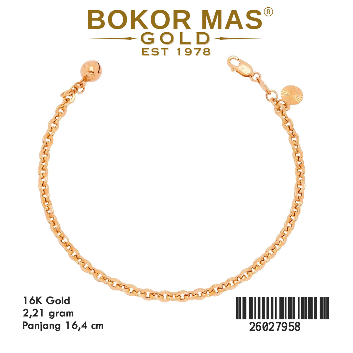 Gelang Rantai Hollotifani - 26027958 - 16K