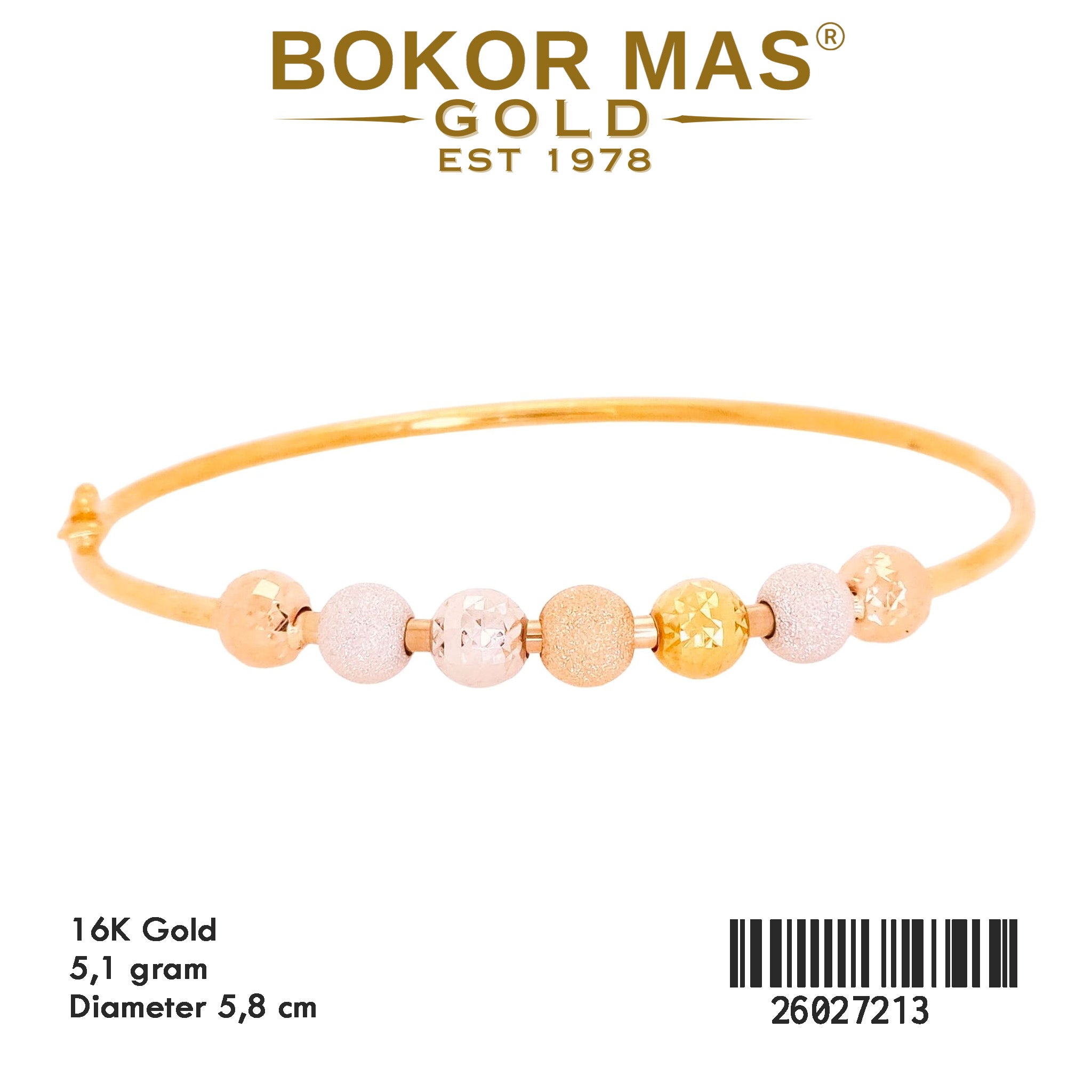 Gelang Kaku Boba - 26027213 - 16K