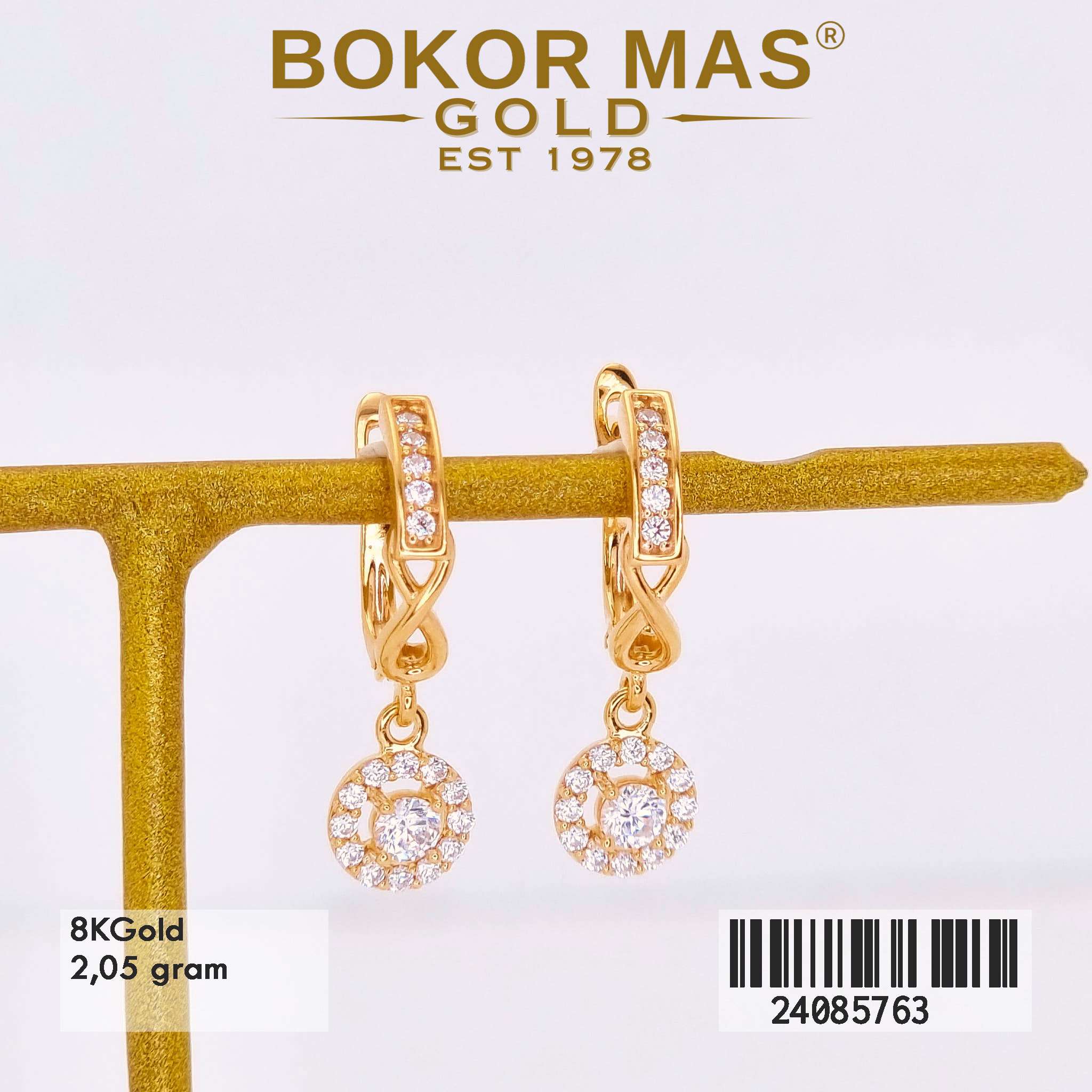 Anting Klip Variasi Invstone - 24085763 - 8K