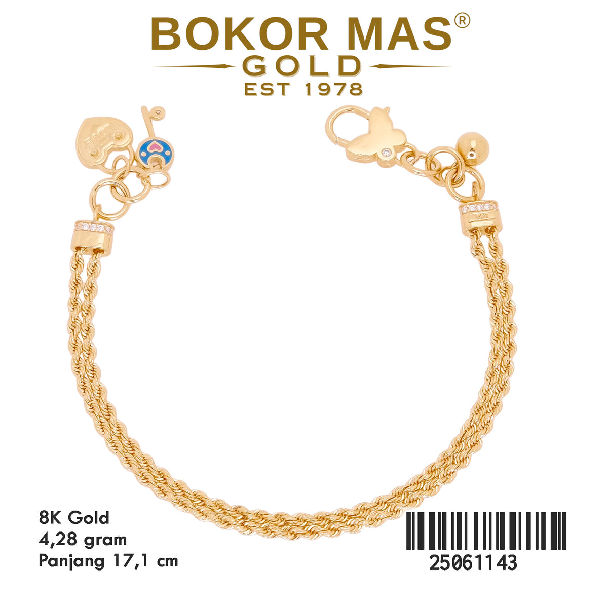 Gelang Rantai Variasi Tambang Korea - 25061143 - 8K