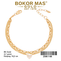 Gelang Rantai Variasi Dua Layer - 25061108 - 8K