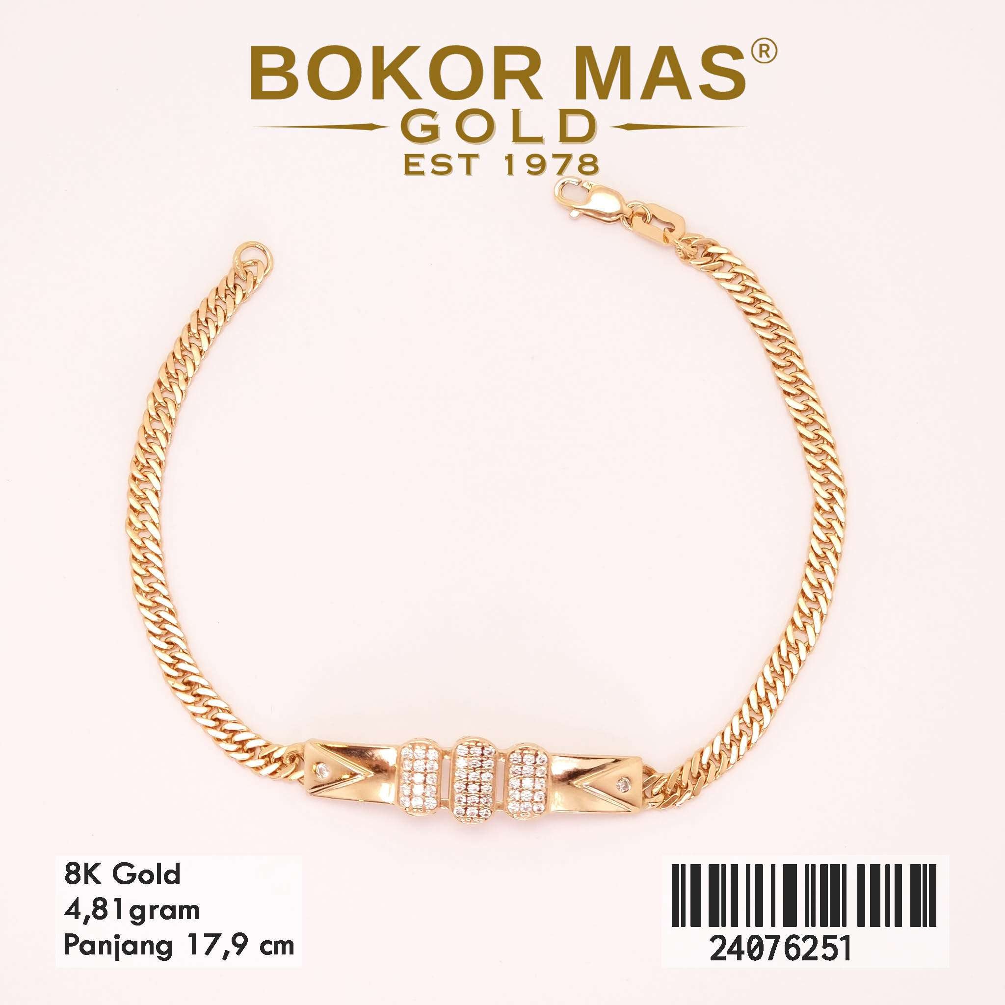 Gelang Tangan Rantai Permata - 24076251 - 8K