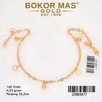 Gelang  Emas Rantai Kaki Variasi Mainan - 23065877 - 16K