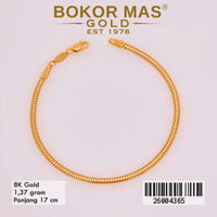 Gelang Rantai Variasi Tanpa Permata -  26004365 - 8K