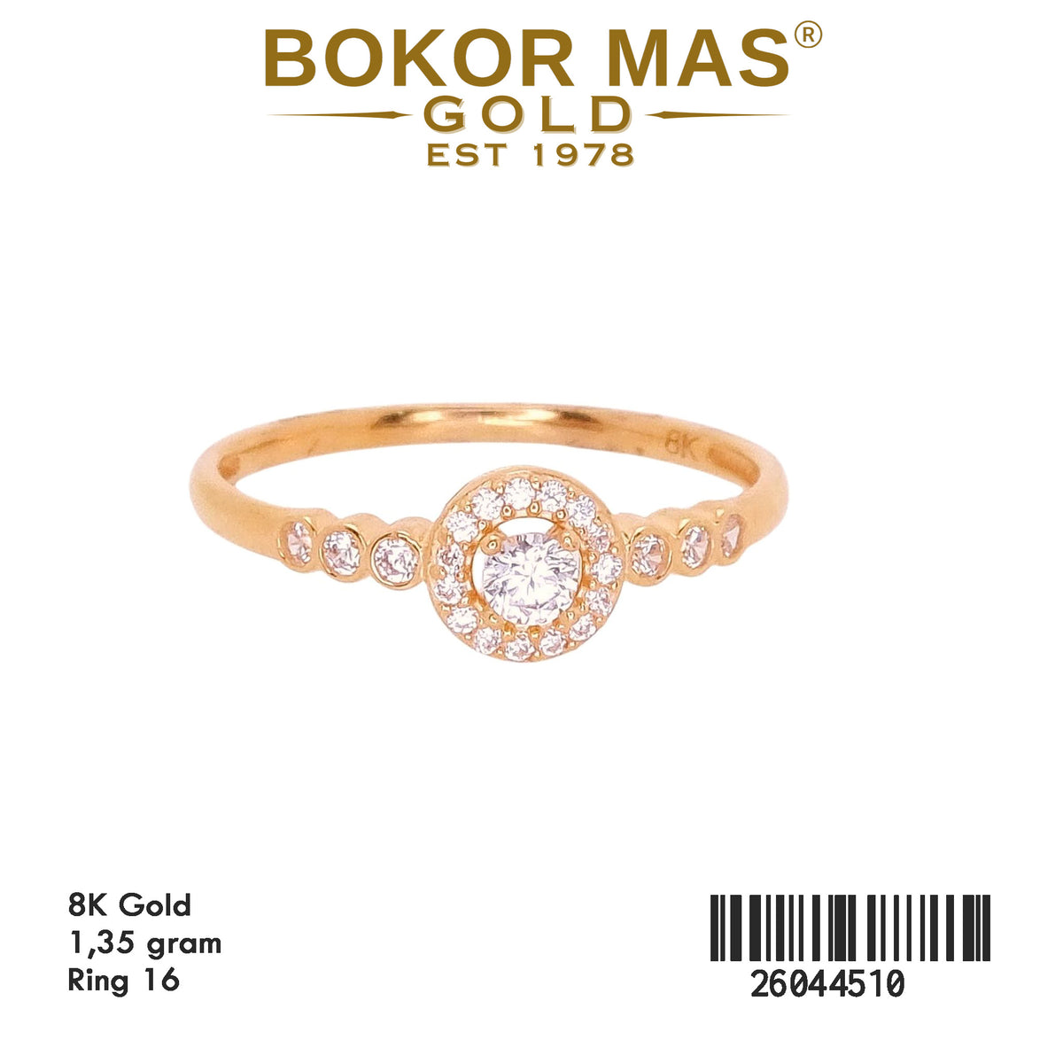 Cincin Variasi Permata - 26044510 - 8K