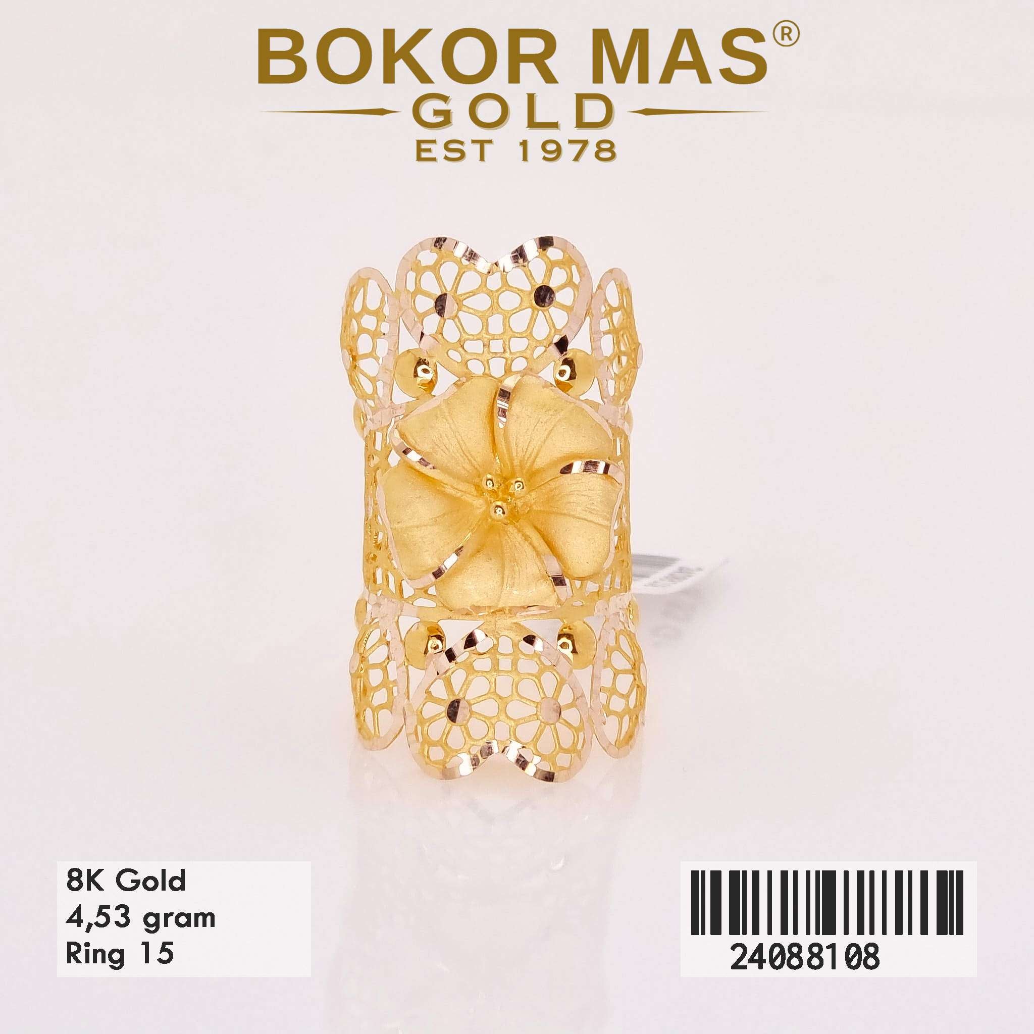 Cincin Variasi Bunga - 24088108 - 8K