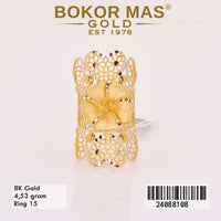 Cincin  Emas Variasi Bunga - 24088108 - 8K