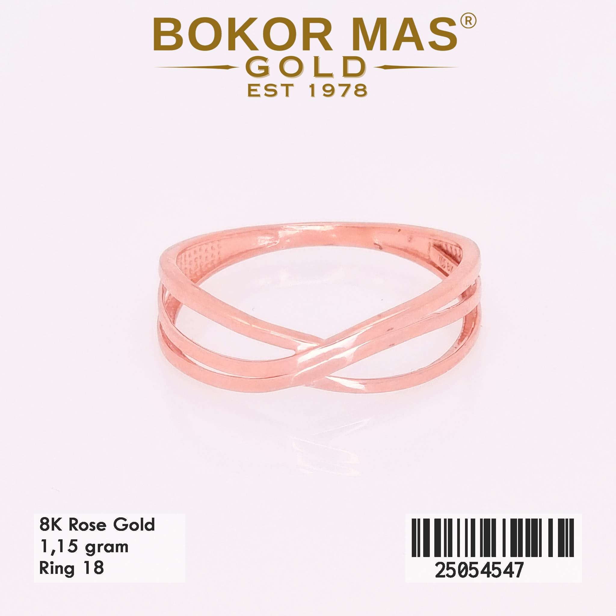 Cincin Emas Variasi Tanpa Permata - 25054547 - 8K