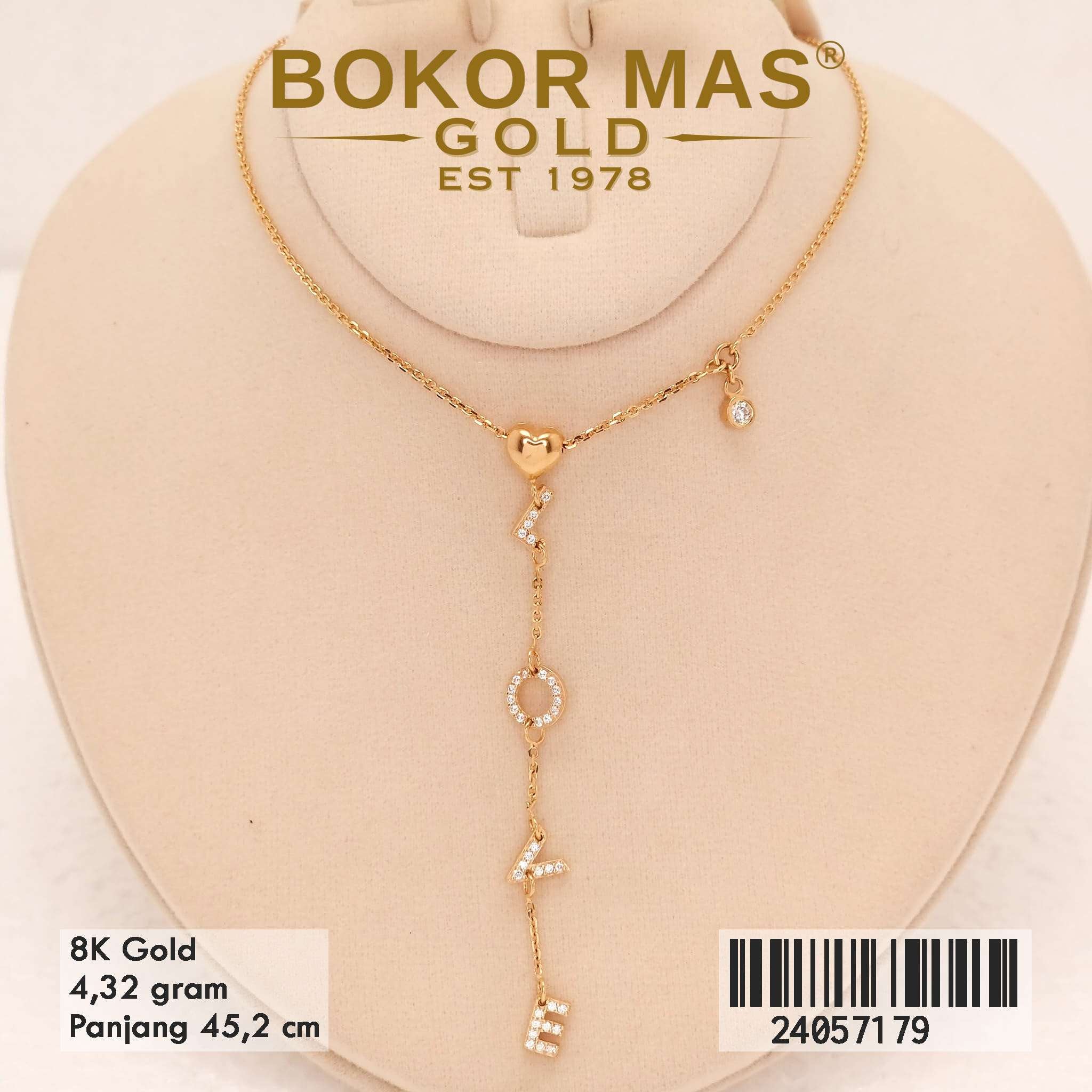 Kalung Variasi Love Juntai - 24057179 - 8K