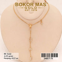 Kalung  Emas  Variasi Love Juntai - 24057179 - 8K