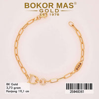 Gelang Emas Rantai Paperclip - 25048361 - 8K