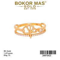 Cincin Emas Variasi Dua Layer - 24075423 - 8K