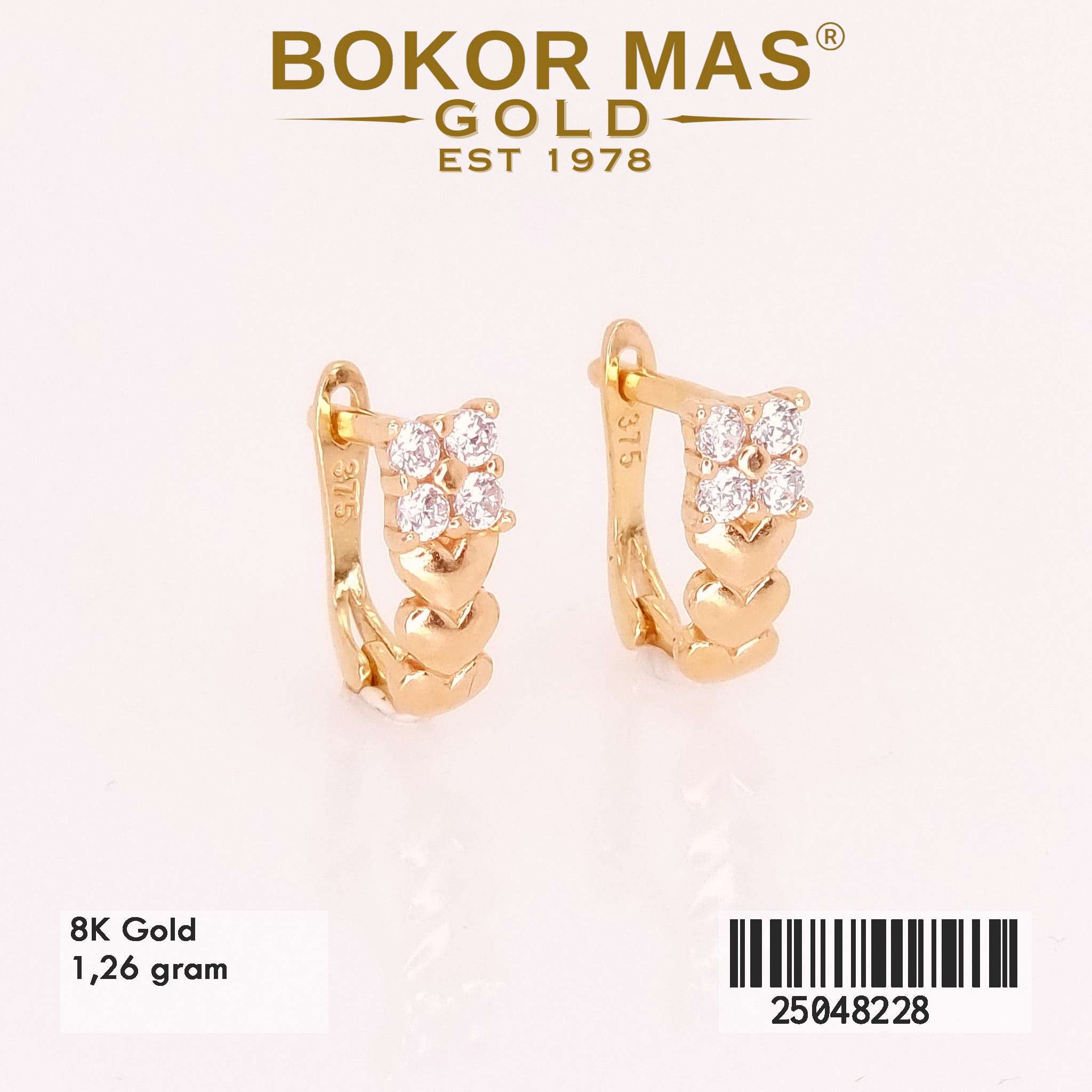 Anting Klip Variasi Permata - 25048228 - 8K