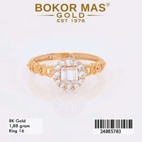 Cincin Emas  Variasi Chain Stone - 24085703 - 8K