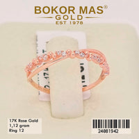 Cincin Emas  Variasi Permata Putih - 24081942 - 17K