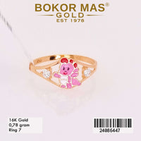 Cincin  Emas Anak Variasi Boneka Dino - 24086447 - 16K