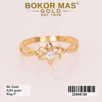 Cincin Emas Variais Bunga Permata - 25048184 - 8K