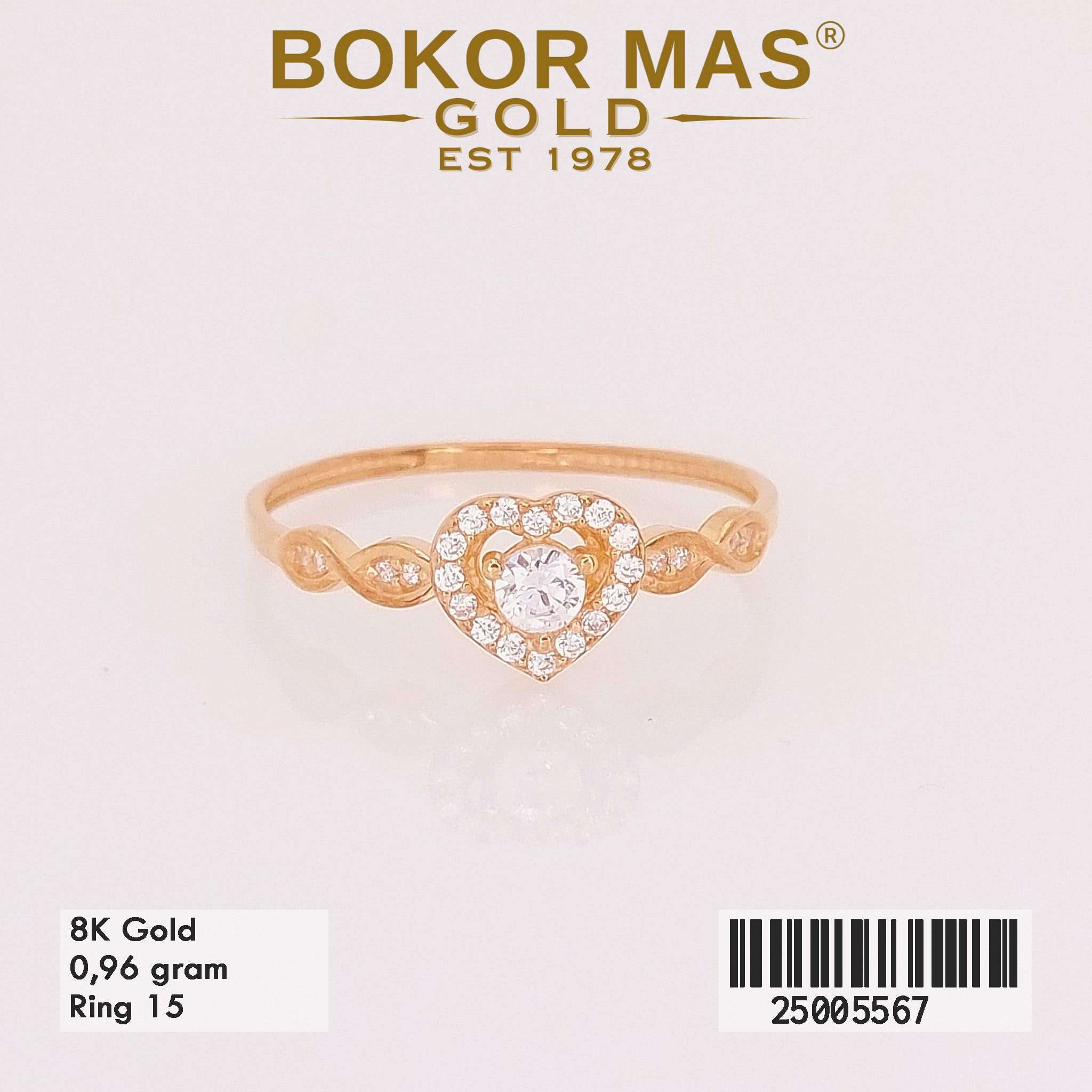 Cincin Variasi Love Permata - 25005567 - 8K