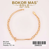 Gelang Emas Rantai Variasi Permata - 25048339 - 8K
