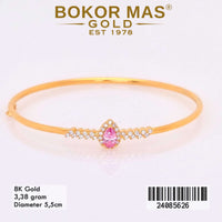Gelang  Emas Bangkok Variasi Permata - 24085626 - 8K