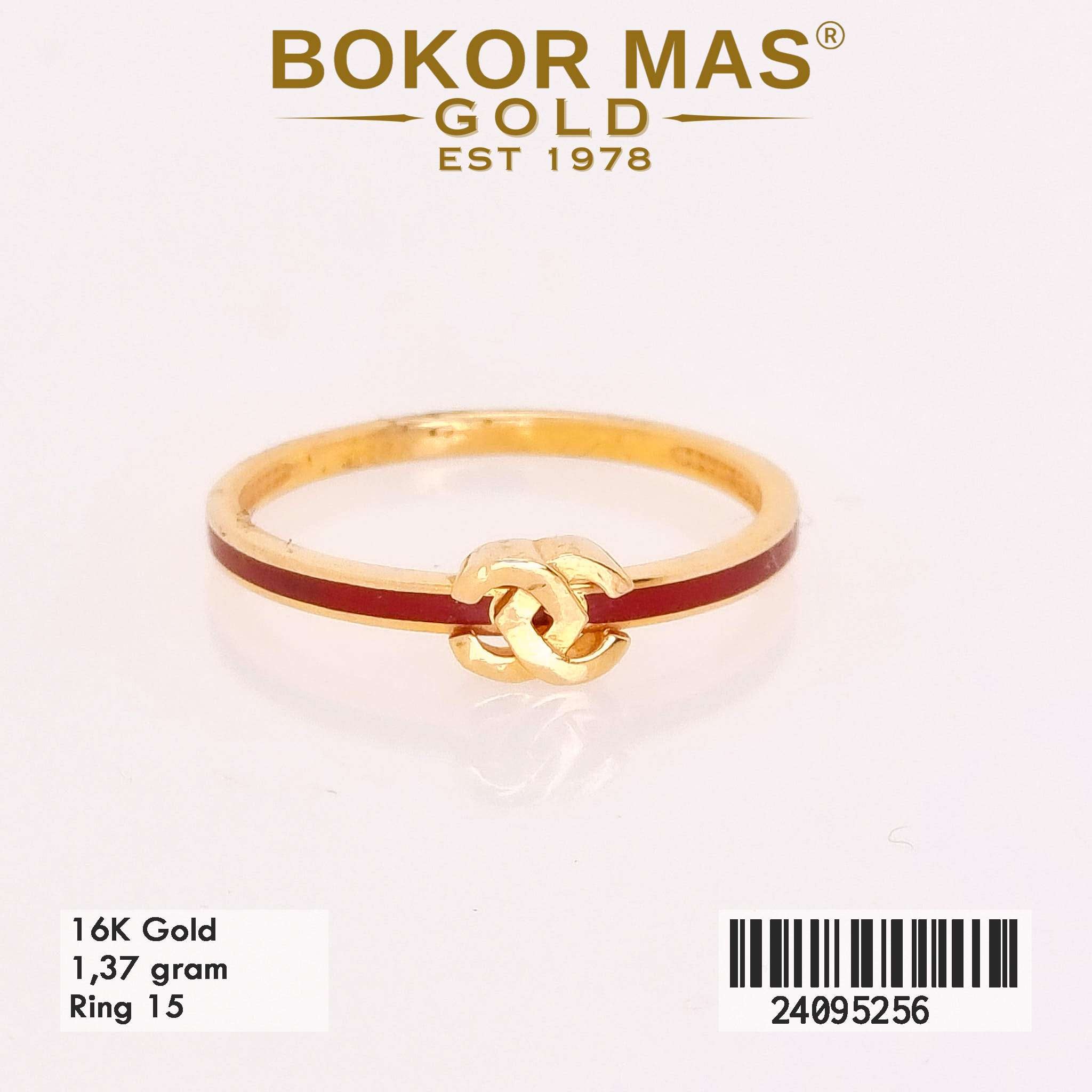 Foto Cincin Emas Asli Cincin List Merah  - Perhiasan Asli Bokormas Gold