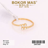 Cincin Emas Variasi Permata - 24075481 - 8K