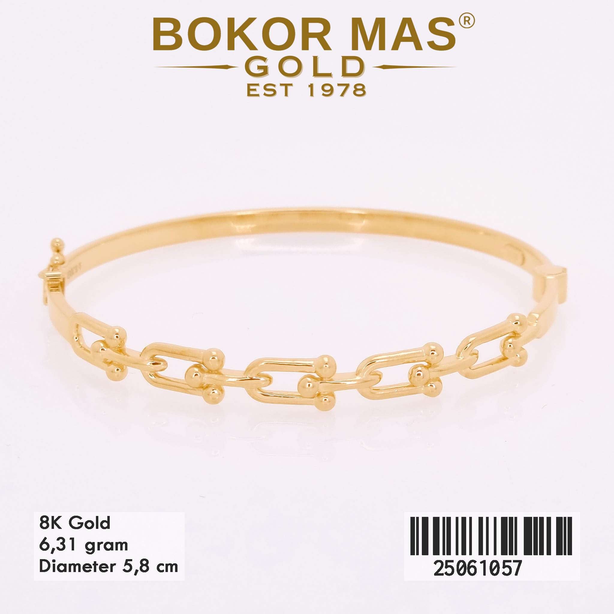 Gelang Emas Kaku Variasi Tiff Tanpa Permata - 25061057 - 8K