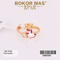 Cincin  Emas Anak Ongsrot Variasi Boneka Kuda Merah - 24085903 - 16K