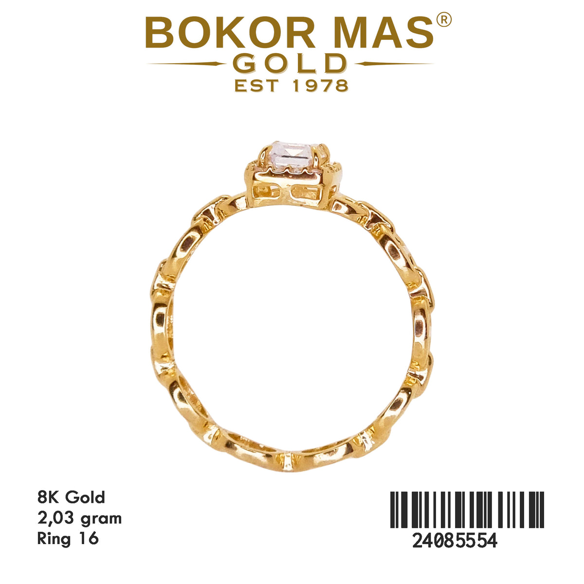 Cincin Emas  Variasi Permata - 24085554 - 8K
