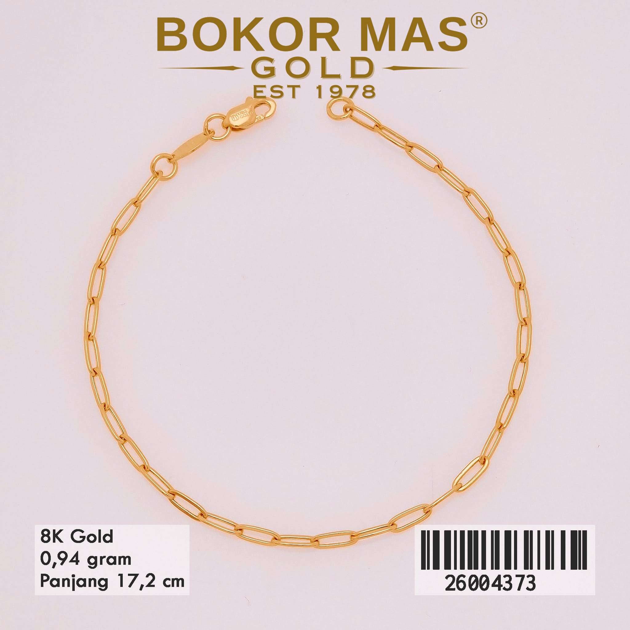  Gelang Rantai Variasi Paperline -  26004373 - 8K