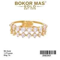 Cincin Dua Layer Permata - 25025421 - 8K