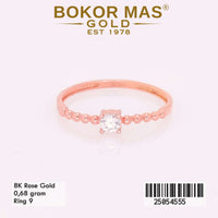 Cincin Emas Variasi Soliter Permata - 25054555 - 8K