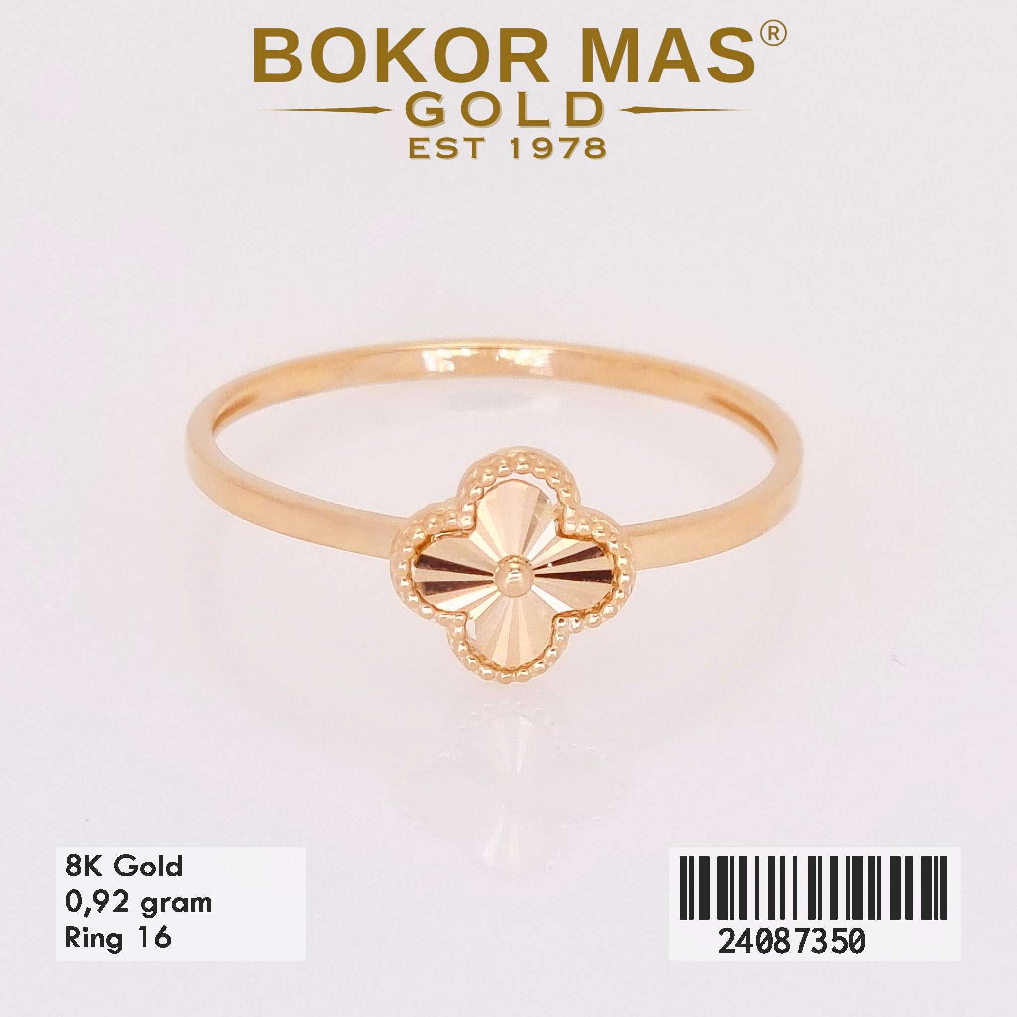 Cincin Variasi Clover - 24087350 - 8K