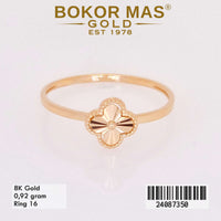 Cincin  Emas Variasi Clover - 24087350 - 8K