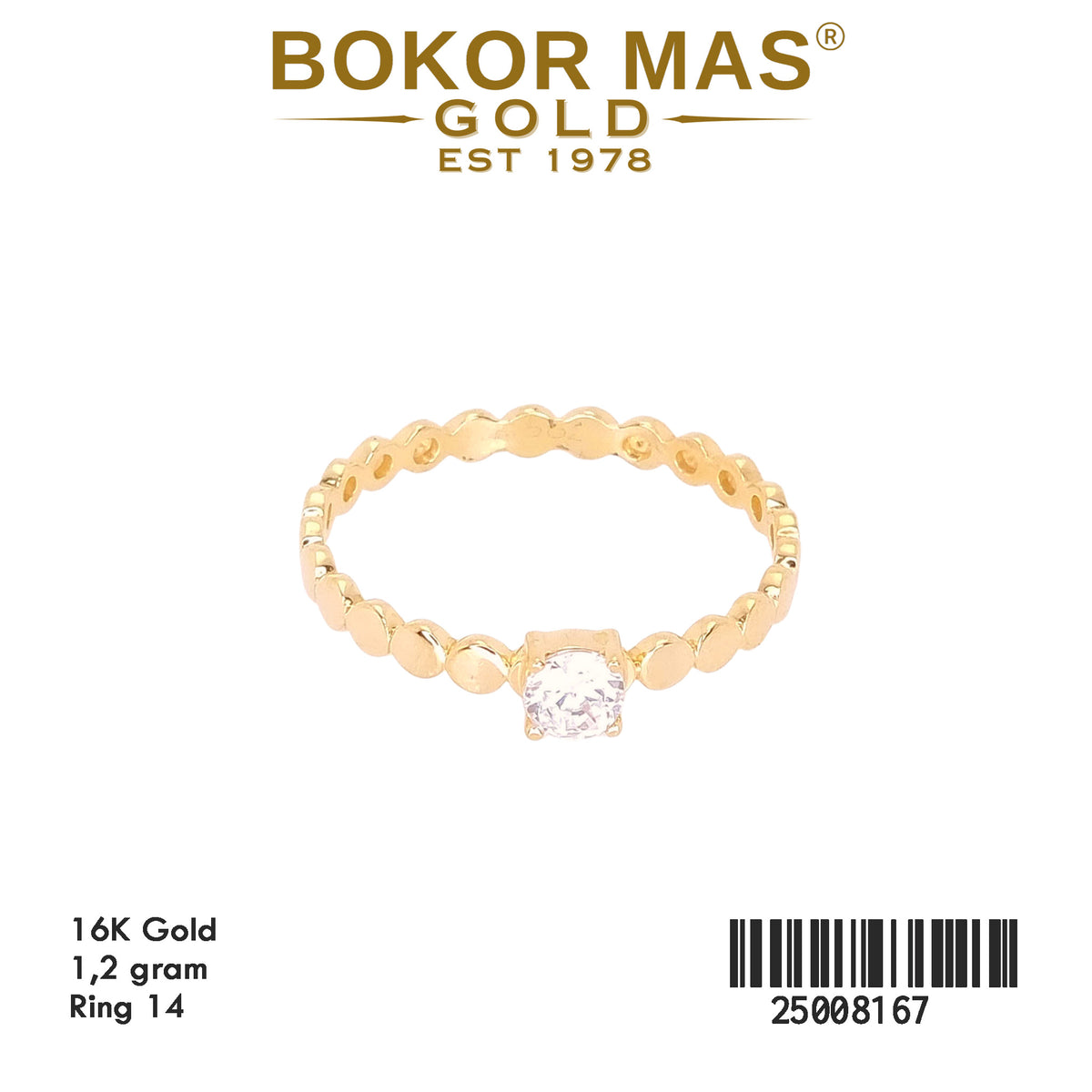 Cincin Variasi Batu Permata - 25008167 - 16K