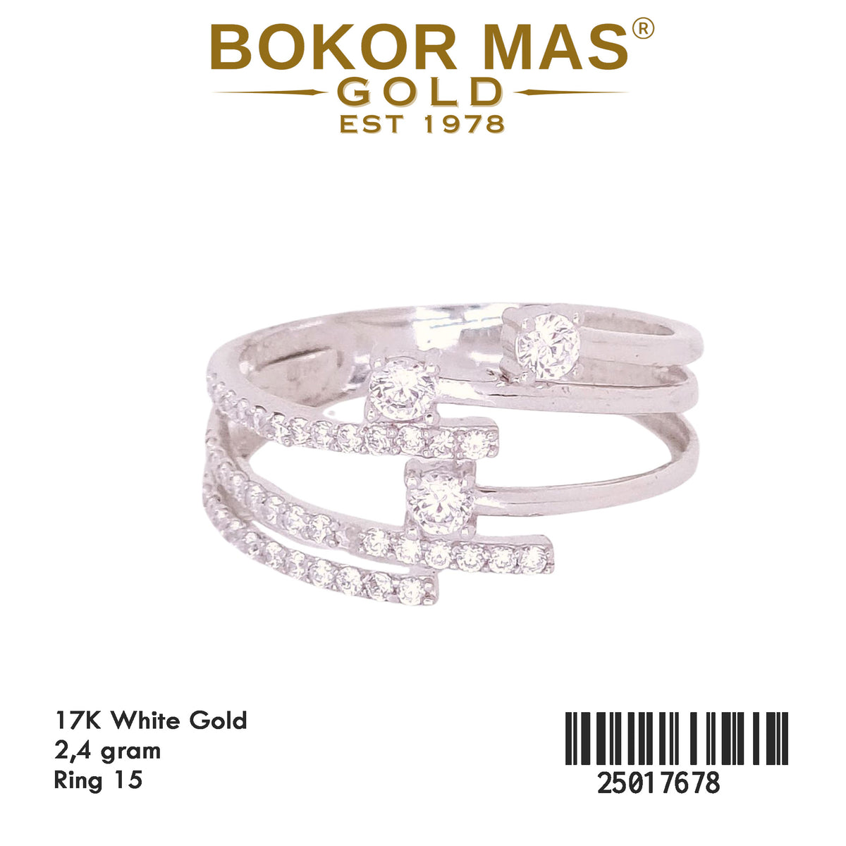 Cincin Variasi Permata - 25017678 - 17K
