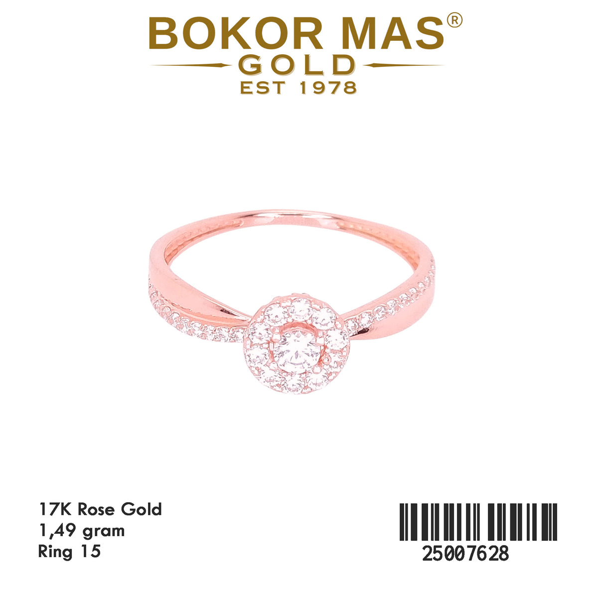 Cincin Variasi Permata Leora 17K - 25007628