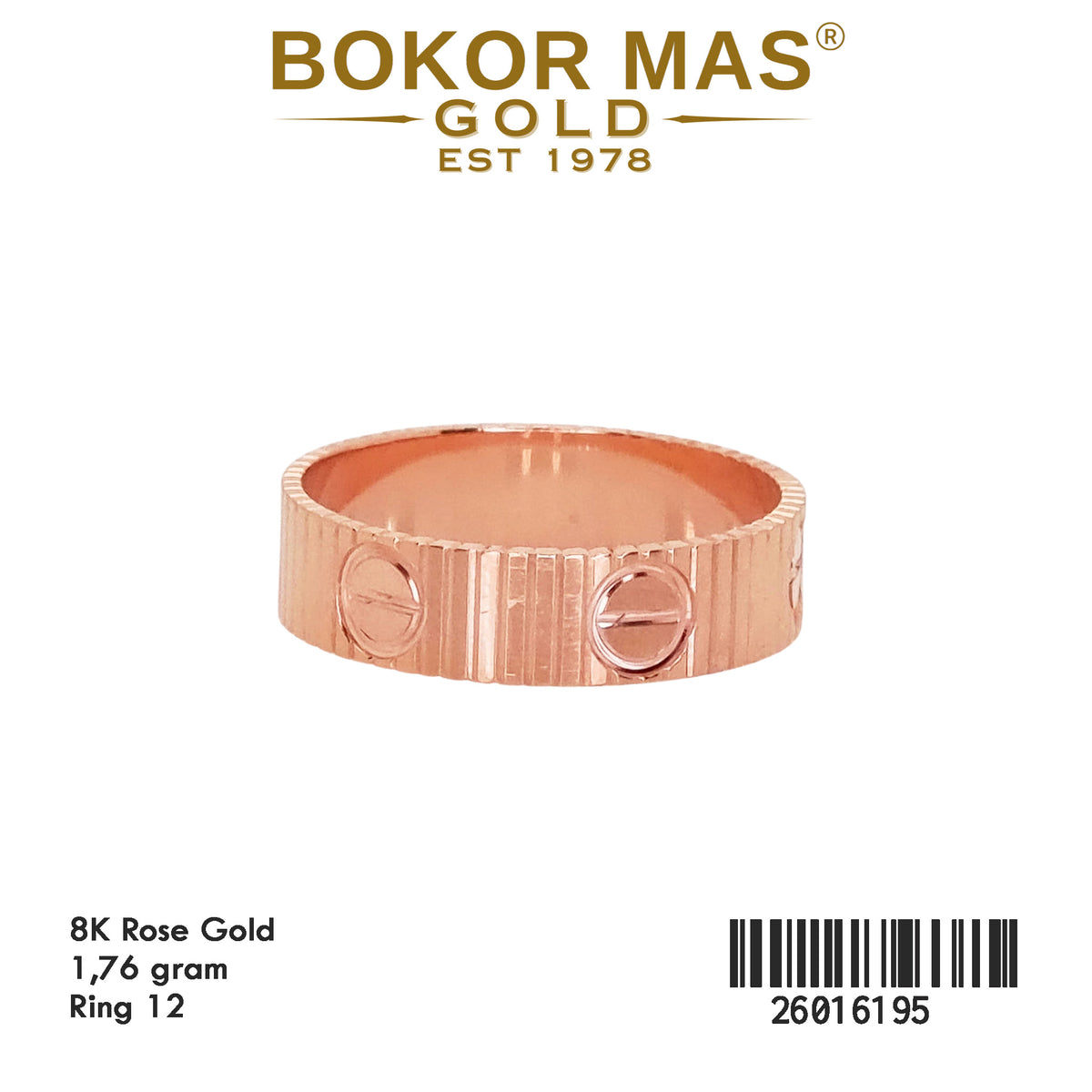 Cincin Model Rose CRT - 26016195 - 8K