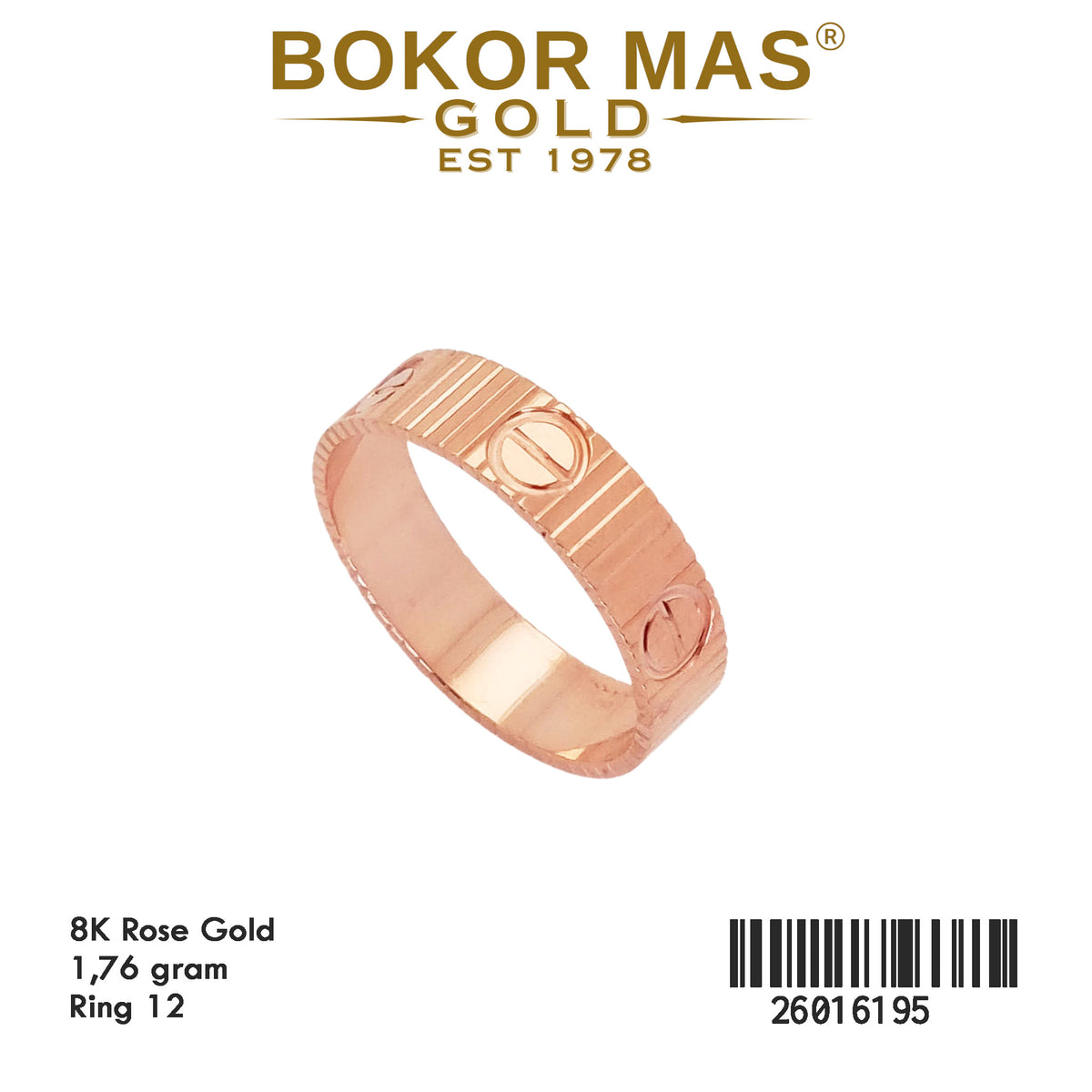 Cincin Model Rose CRT - 26016195 - 8K